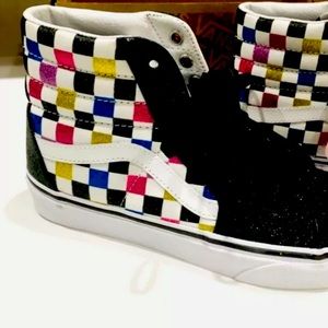 Vans multicolored check-board!